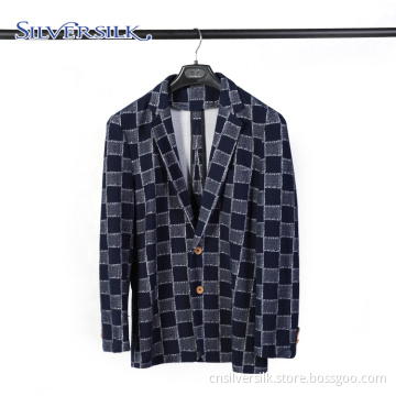 Notched Flat TR Tuxedo Suits Slim Fit Blazer